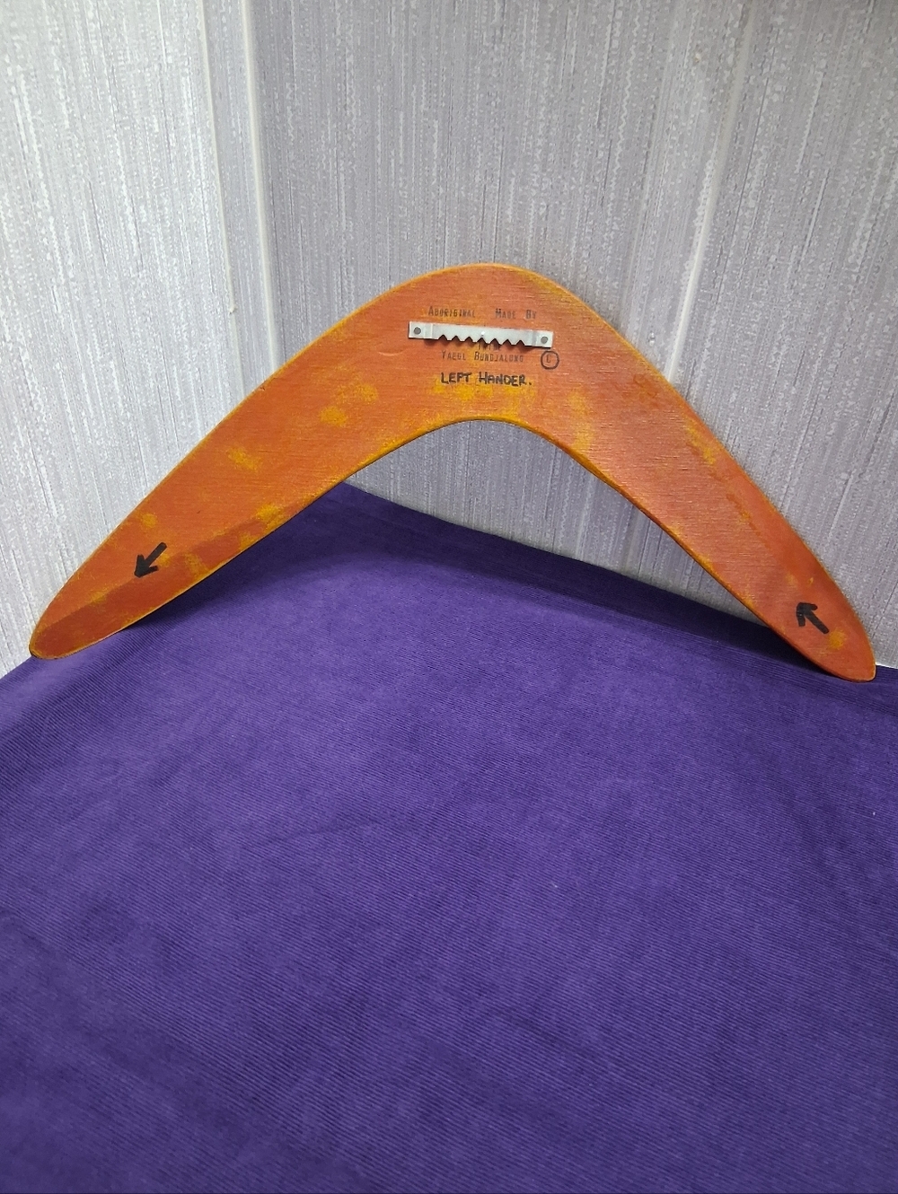 Vintage Left Hander Boomerang Langton Aboriginal 10" Arms Yaegl Bundjalung - Picture 6 of 17